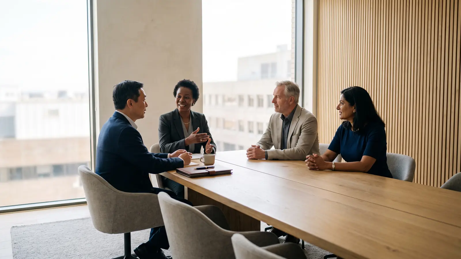 Senior executives in a Dallas boardroom